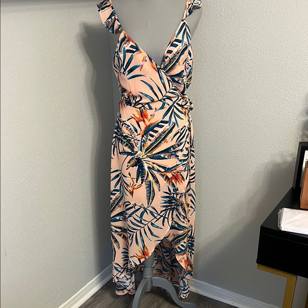 Izzy & Lola Black and White High Low Sundress